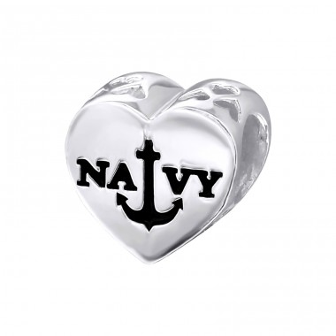 Heart Navy - Stříbro 925 Korálky bez kamenů A4S17102