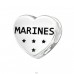 Srdce Marines - Striebro 925 Korálky bez kameňov A4S17103