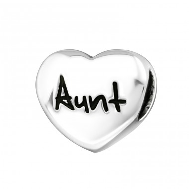 Heart Aunt - 925 Sterling Silver Beads without stones A4S17236