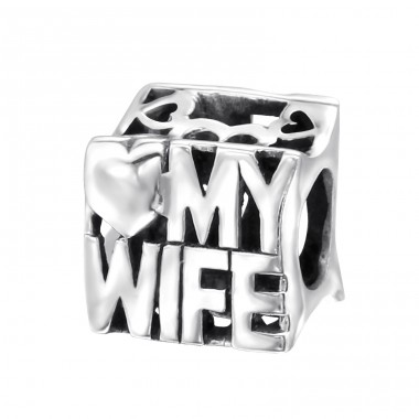 Love My Wife - Stříbro 925 Korálky bez kamenů A4S21760