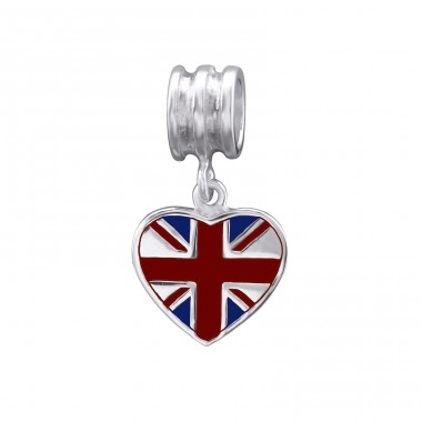 Uk Vlajka - Striebro 925 Jednoduché korálky A4S29522