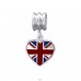 Uk Vlajka - Striebro 925 Jednoduché korálky A4S29522