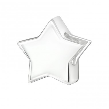 Star bead - 925 Sterling Silver Beads Without Stones A4S29523