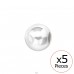 4mm silver ball 5x - 925 Sterling Silver Silver Jewelry Accessories A4S45731
