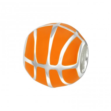 Basketball - 925 Sterling Silver Beads without stones A4S9518