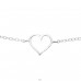 Heart Inline - Striebro 925 Náramky s retiazkou A4S20369