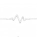 Heartbeat - 925 Sterling Silver Bracelets with silver chain A4S23194
