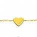 Golden Heart  Bracelets - 925 Sterling Silver Bracelets With Silver Chain A4S23541