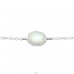 Oval Opal - 925 Sterling Silver Bracelets with silver chain A4S31554