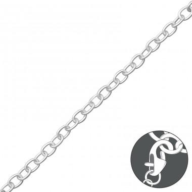 Einfach - 925er Silber Armbänder mit Silberkette A4S32478