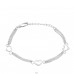 Heart - 925 Sterling Silver Bracelets with silver chain A4S34684