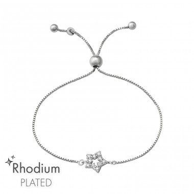 Star - 925 Sterling Silver Bracelets with silver chain A4S37475