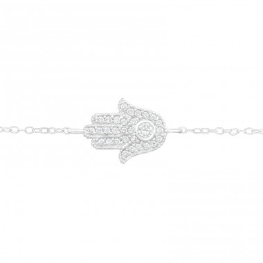 Hamsa - Striebro 925 Náramky s retiazkou A4S40450