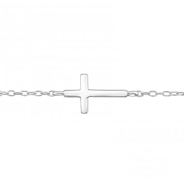 Kreuz - Silber 925 Armbänder mit Kette A4S43717
