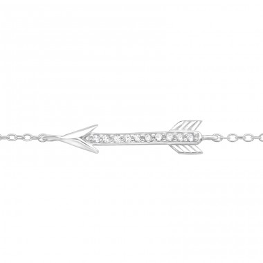 Arrow - 925 Sterling Silver Bracelets with silver chain A4S43758