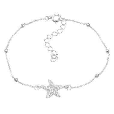Starfish zirconia - 925 Sterling Silver Bracelets With Silver Chain A4S45644
