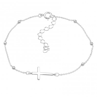 Cross - 925 Sterling Silver Bracelets with silver chain A4S45647