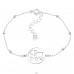 Weltkarte - Schmuck 925 Silberarmbänder mit Kette A4S45649