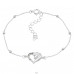 Love for Unicorn with colorful zirconias - 925 Sterling Silver Bracelets With Silver Chain A4S45650