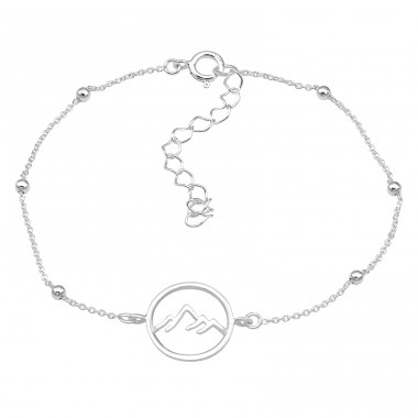 Mountain peek - 925 Sterling Silver Bracelets With Silver Chain A4S45652