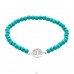 Tree Of Life with natural stones - 925 Sterling Silver Bracelets With Silver Chain A4S45710