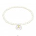 Golden bird on silver tree - 925 Sterling Silver Bracelets With Silver Chain A4S45718