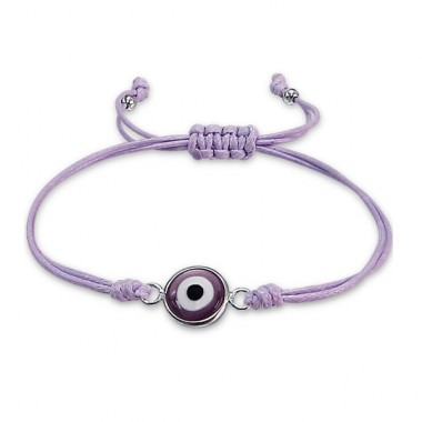 Evil Eye - Striebro 925 +  Náramky so šnúrkou A4S17337