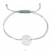 Baum des Lebens - Nylonschnur + 925er Silber Armbänder mit Kordeln A4S33431