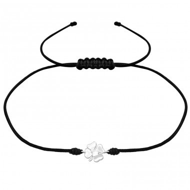 Clover - Nylon Cord + 925 Sterling Silver Corded bracelets A4S34052