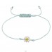 Flower - Nylon Cord + 925 Sterling Silver Bracelets with cords A4S38357
