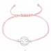 Cancer Zodiac Sign - 925 Sterling Silver + Nylon Cord Bracelets with cords A4S39002