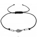 Wing - Nylon Cord + 925 Sterling Silver Bracelets with cords A4S39893