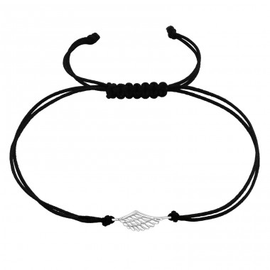Flügel - Silber 925 Armbänder mit Schnur A4S42174