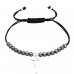 Cross - Nylon Cord + 925 Sterling Silver Bracelets with cords A4S45725