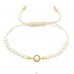 Golden medals with Opal stone - 925 Sterling Silver + Nylon Cord Bracelets With Cords A4S45729