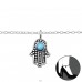 Hamsa - 925er Silber Fußkettchen-Schmuck  A4S29966