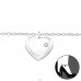 Herzen - 925er Silber Fußkettchen-Schmuck  A4S33460