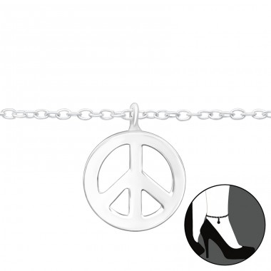 Symbol Mieru - Striebro 925 Retiazky na nohu A4S42892