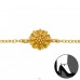 Golden Flower - 925 Sterling Silver Anklets For Foot A4S44303