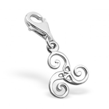 Stříbrný Triskelion - Stříbro 925 Sponové Amulety A4S6653