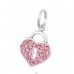 Heart - 925 Sterling Silver Charms with split ring A4S17497