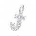 Strieborné Písmeno J - Striebro 925 Prívesky s oddelenými krúžkami A4S27407