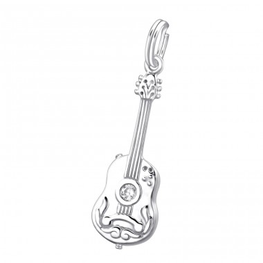 Strieborná Gitara - Striebro 925 Prívesky s oddelenými krúžkami A4S29270