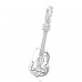 Strieborná Gitara - Striebro 925 Prívesky s oddelenými krúžkami A4S29270