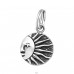 Sun vintage on splitring - 925 Sterling Silver Charms With Split Ring A4S44386