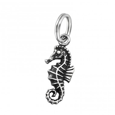 Seahorse - 925 Sterling Silver Charms with split ring A4S44401