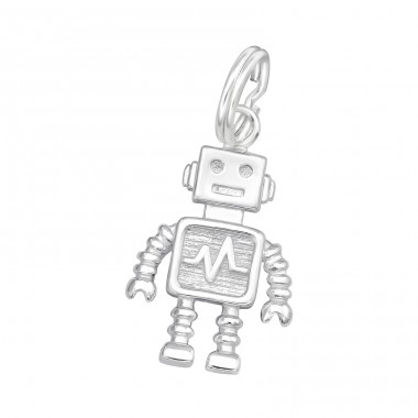 Robot - Striebro 925 Prívesky s oddelenými krúžkami A4S44421