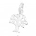 Tree Of Life - 925 Sterling Silver Charms with split ring A4S44439