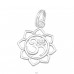 Om Symbol - 925 Sterling Silver Charms with split ring A4S44461