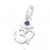 Om Symbol - 925 Sterling Silver Charms With Split Ring A4S44488